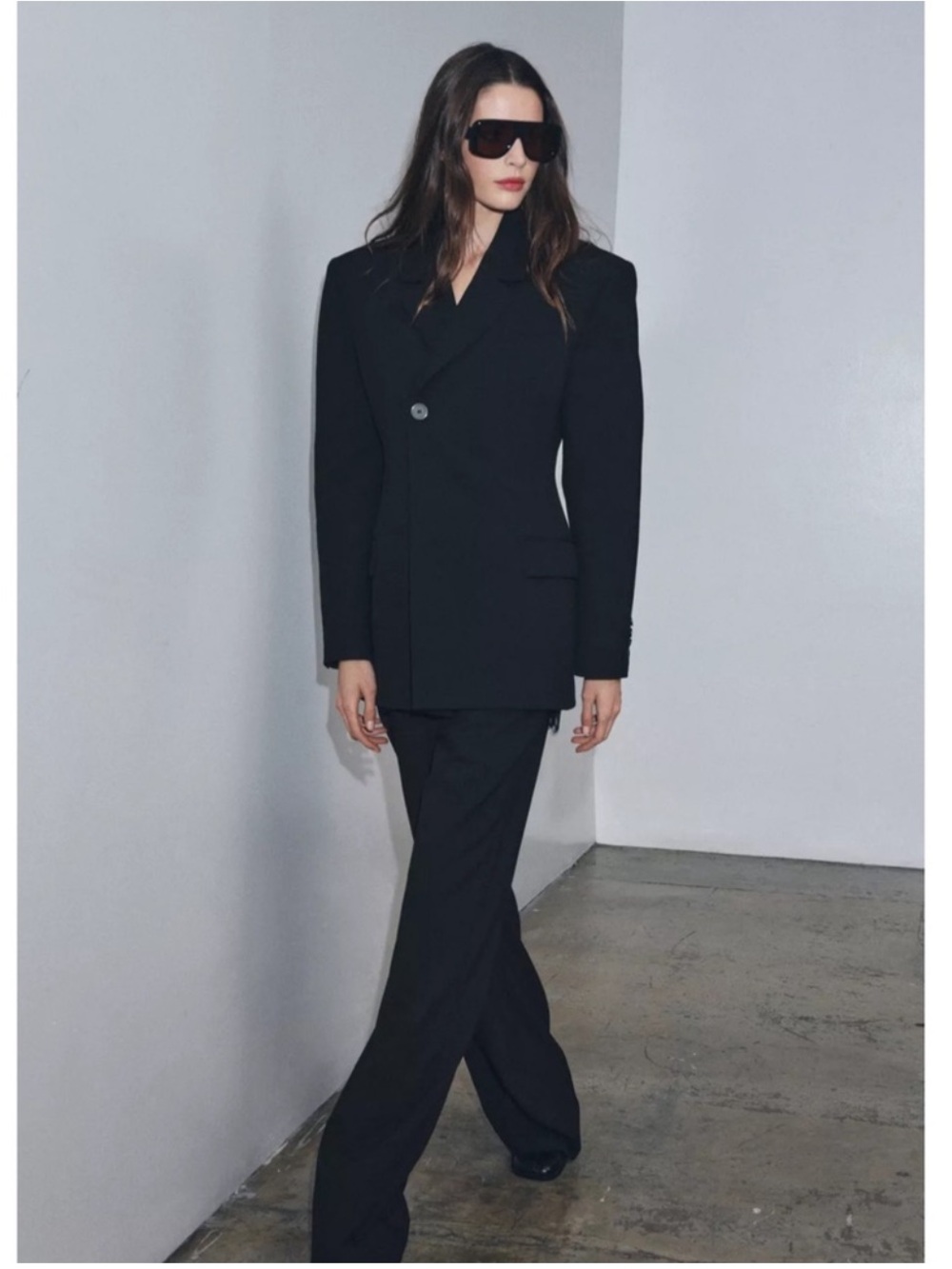 ZARA ZW COLLECTION FITTED BUTTON BLAZER SIZE M - Picture 6 of 14